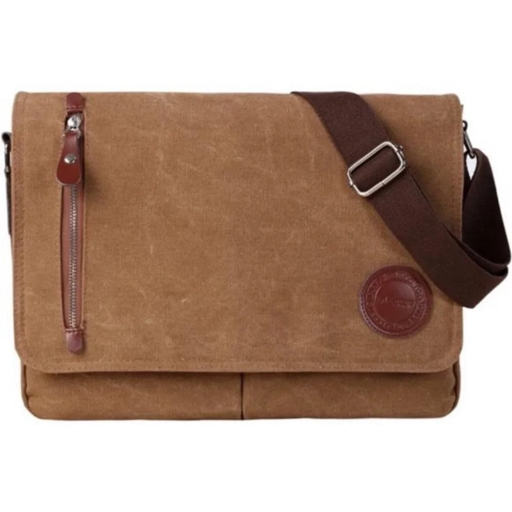 Crossbody Bag for Men Vintage Coffee NEW